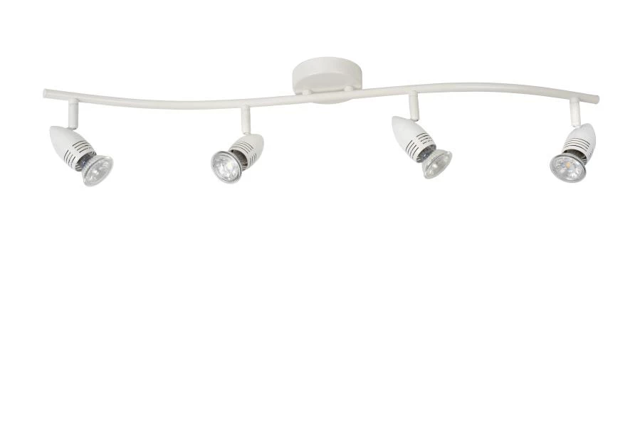 Lucide CARO-LED - Spot plafond - LED - GU10 - 4x5W 2700K - Blanc - éteint